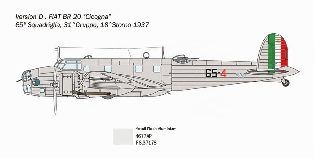 italeri-1447s-fiat-br-20-cicogna-bausatz-1-72-bomber image 7