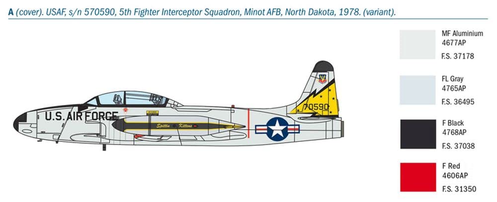 italeri-t-33a-shooting-star-flugzeug-modellbausatz-1-72 image 5