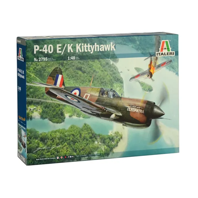 italeri-aircraft-p-40e-k-kittyhawk-flugzeugbausatz-1-48-unlackiert image 1