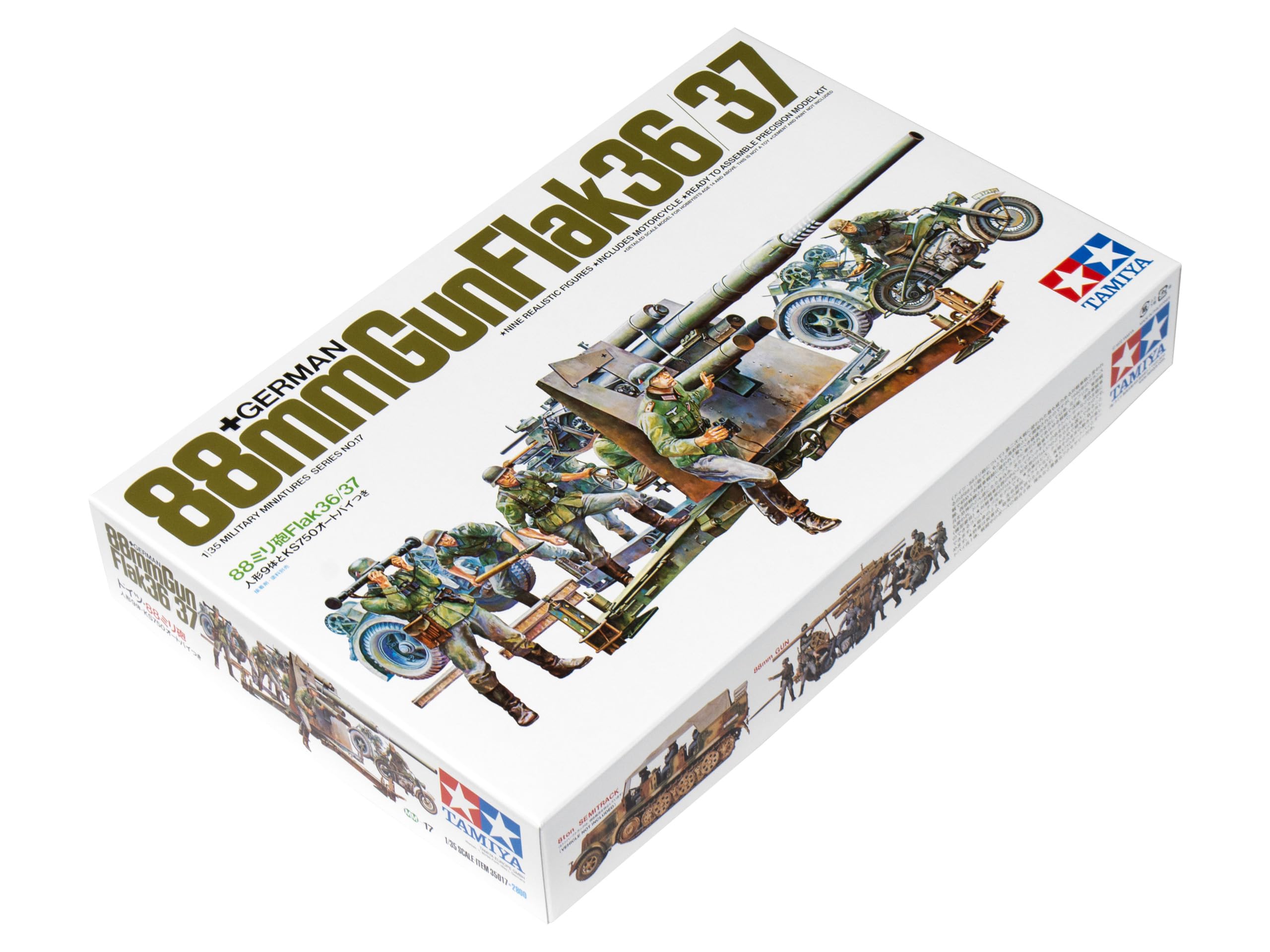 tamiya-35017-flak-8-8-mit-motorrad-1-35-wwii image 1