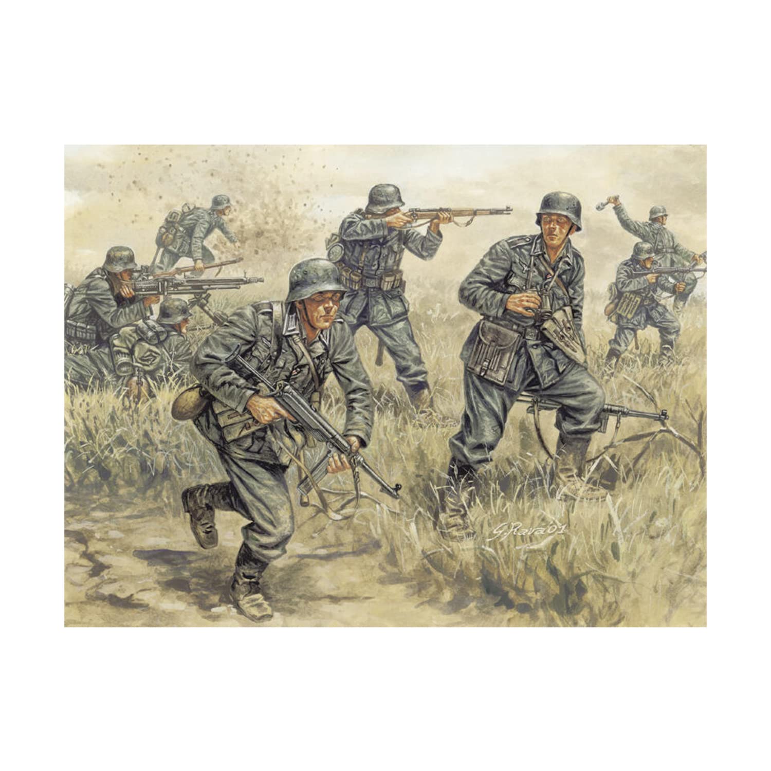 italeri-miniatures-6033-1-72-deutsche-infanterie-figuren-feldgrau image 1