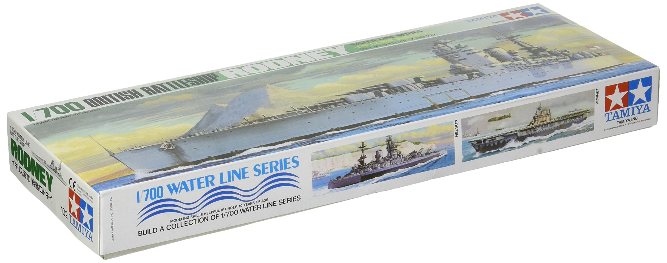 tamiya-hms-rodney-schlachtschiff-bausatz-1-700-water-line image 2