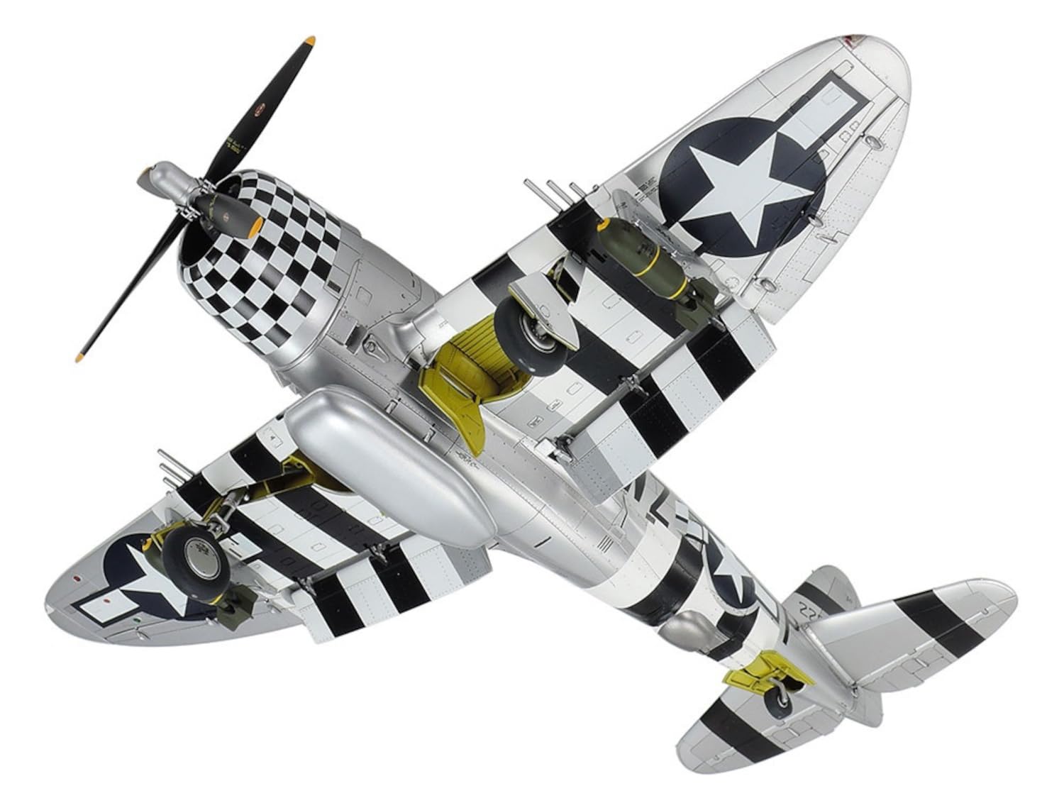 tamiya-p-47d-thunderbolt-flugzeug-modellbausatz-1-48-unlackiert image 3