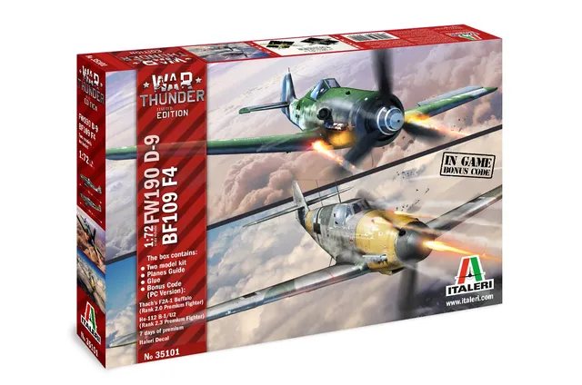 italeri-35101-bf109-f-4-fw190-d9-war-thunder-1-72 image 1
