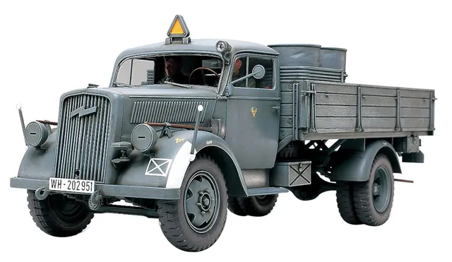 tamiya-35291-deutscher-transport-lkw-3t-truckbausatz-1-35-grau image 1