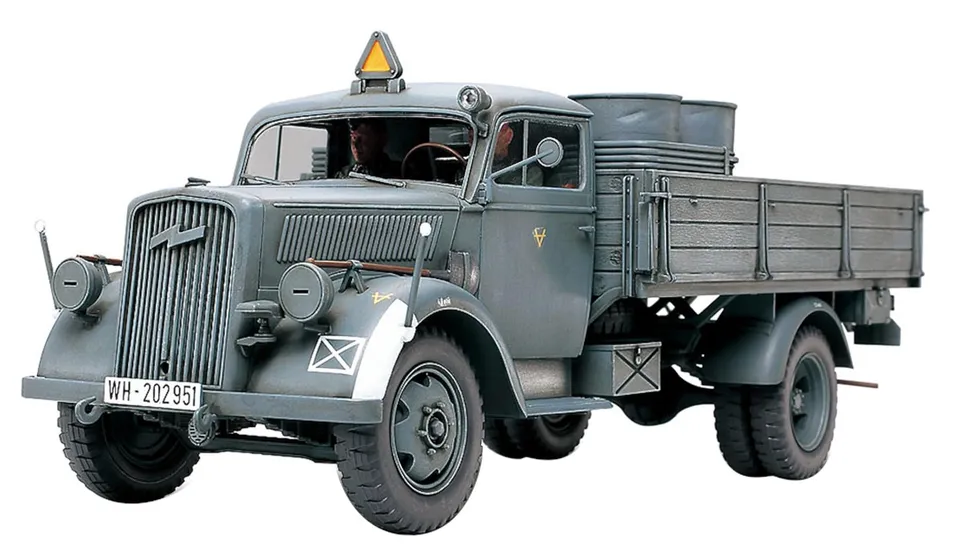 tamiya-35291-deutscher-transport-lkw-3t-truckbausatz-1-35-grau image 1