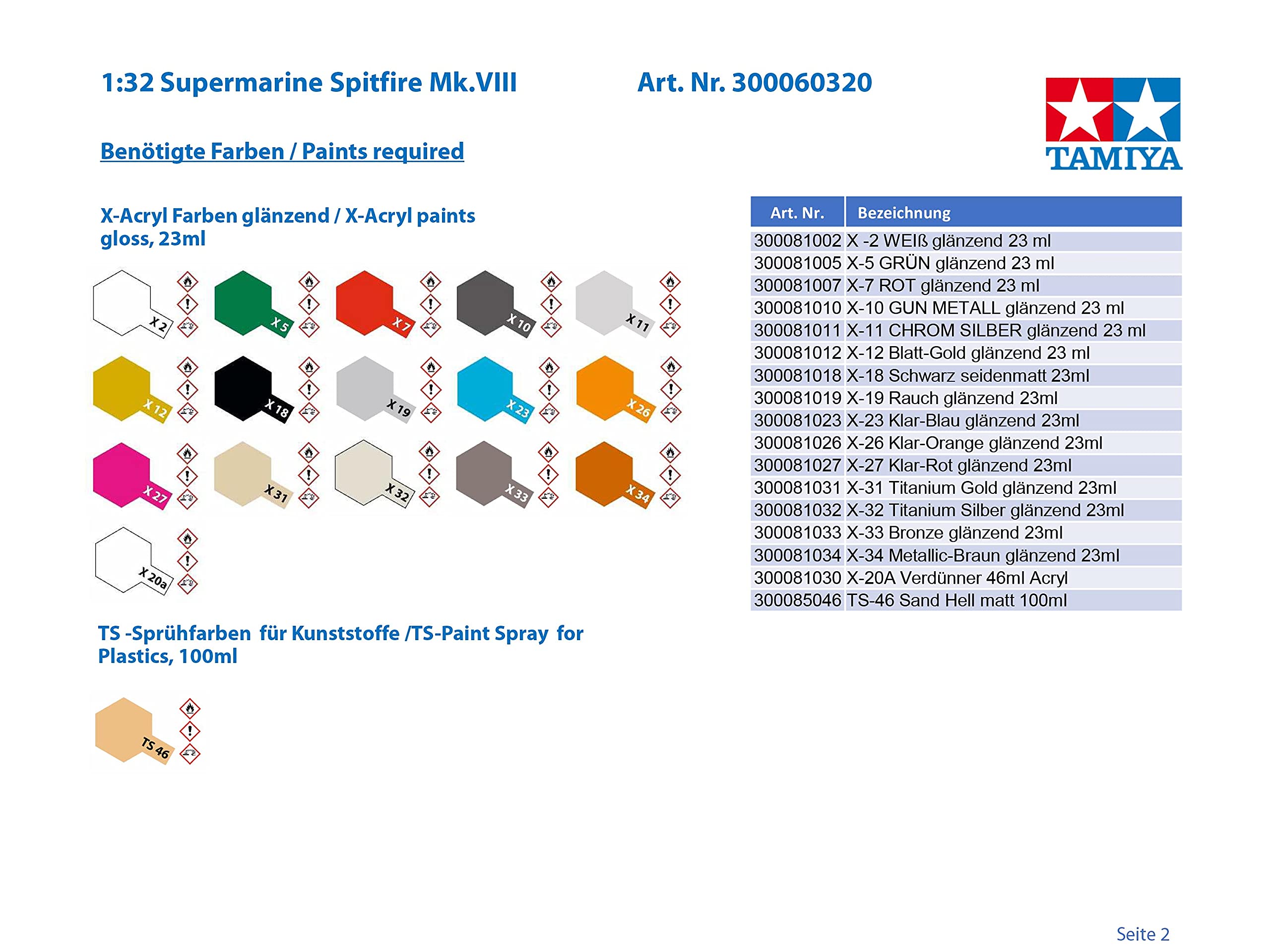 tamiya-60320-1-32-supermarine-spitfire-mk-viii-flugzeugbausatz image 6