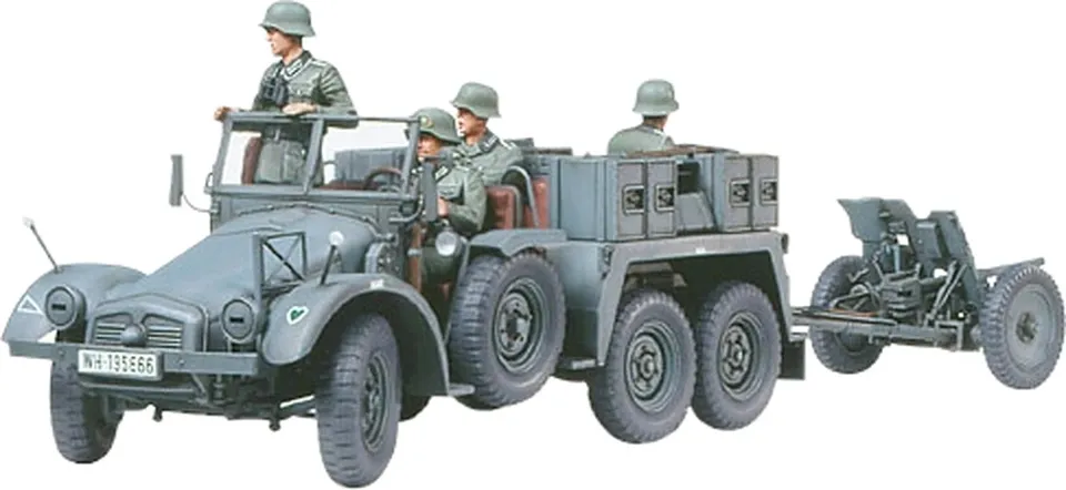 tamiya-1-35-krupp-protze-mit-pak-modellbausatz-mit-figuren image 1