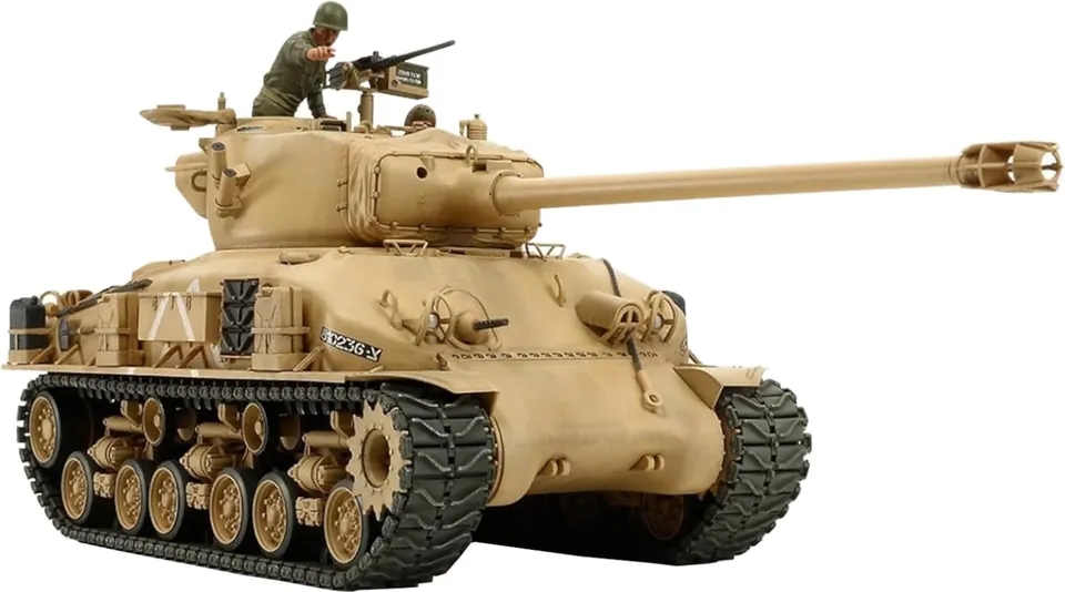 tamiya-m51-super-sherman-panzermodell-1-35-105mm image 1