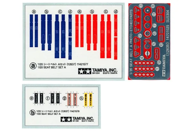 tamiya-12637-renngurte-set-a-1-20-6-punkt-gurte-foto-tzteile image 1