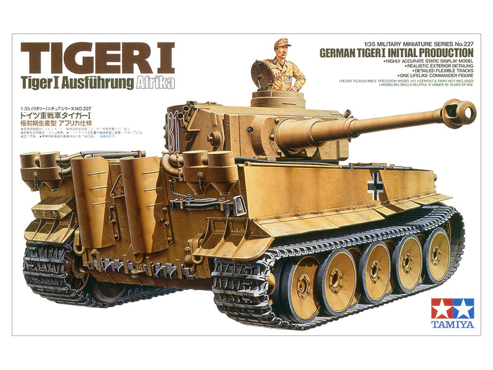 tamiya-35227-tiger-i-early-1-35-wwii-panzer-modellbausatz image 2