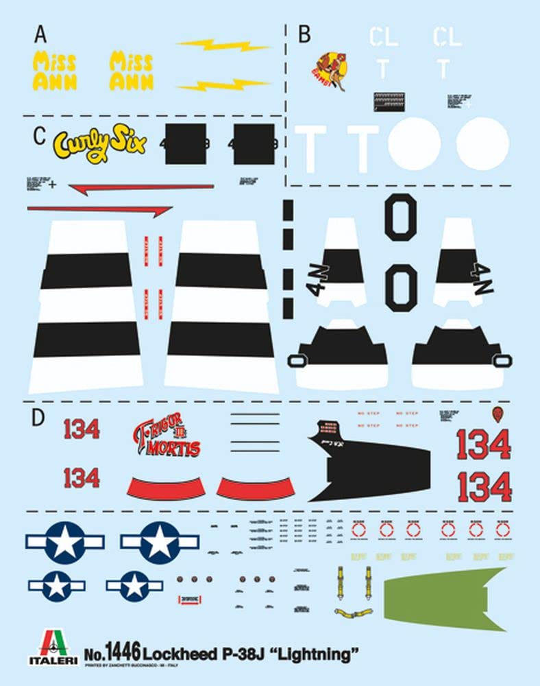 italeri-us-p-38j-lightning-flugzeug-1-72-bausatz image 3