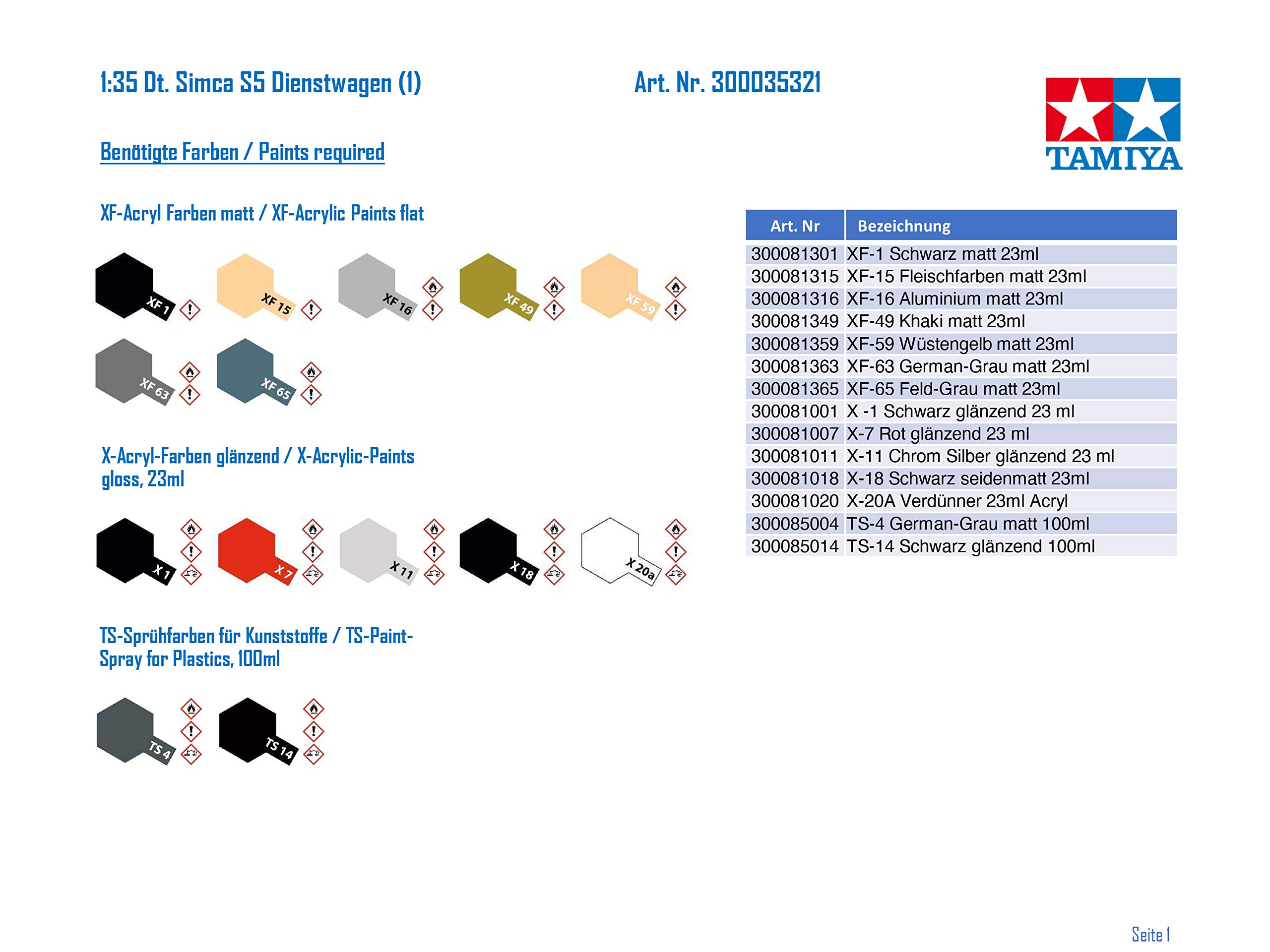 tamiya-simca-s5-35321-modellbausatz-1-35-wwii-dienstwagen-grau image 5