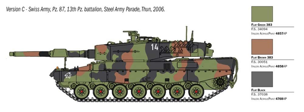 italeri-military-6559-panzermodell-leopard-2a4-1-35-beige image 7