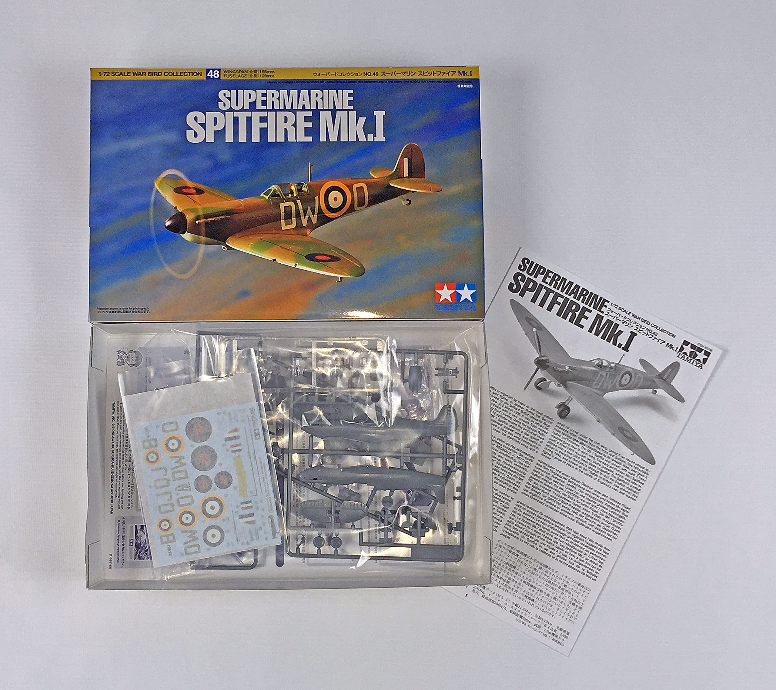 tamiya-war-bird-spitfire-mk-i-modellbausatz-1-72-wwii-j-ger image 2