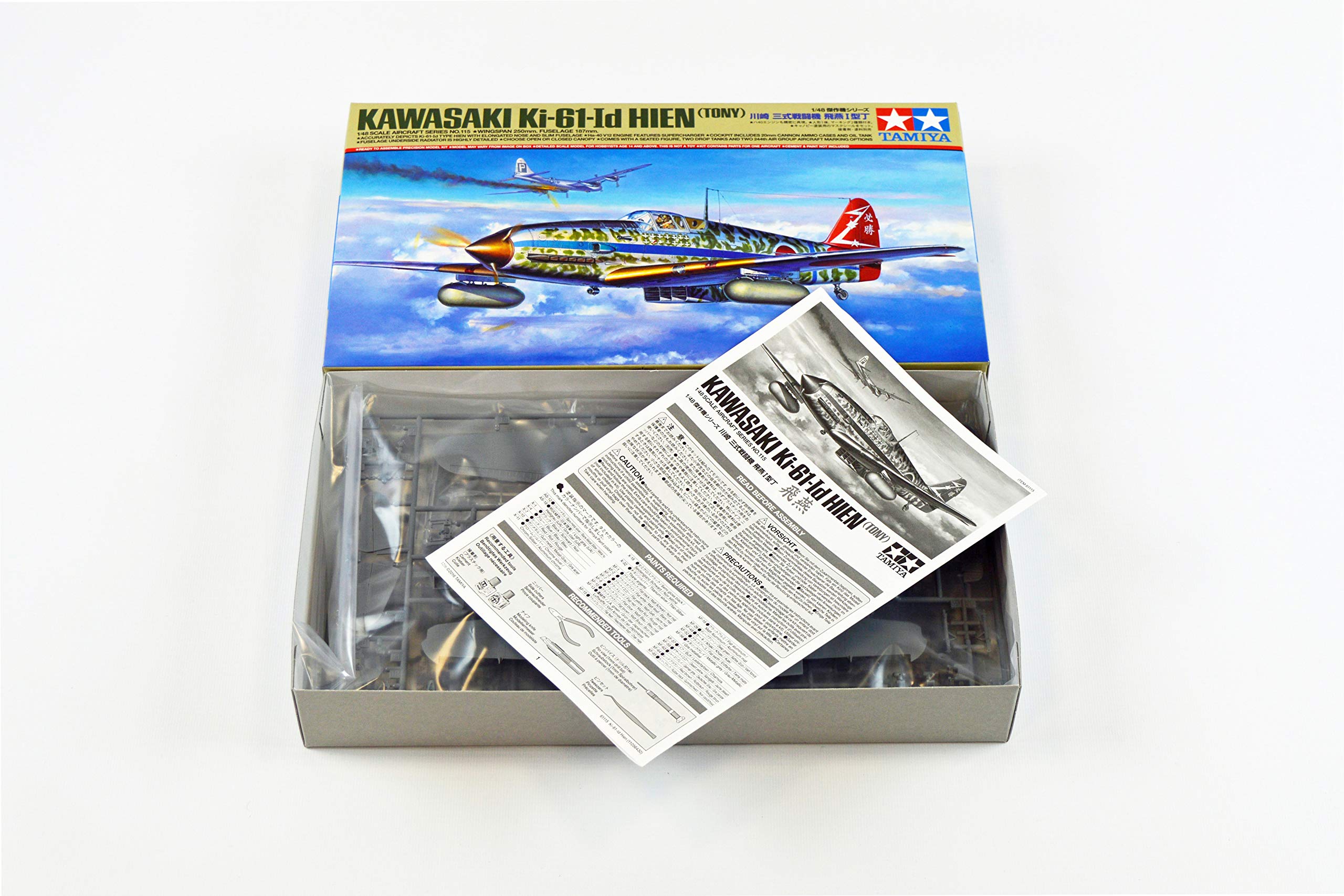 tamiya-ki-61-id-hien-tony-1-48-flugzeug-modellbausatz-unlackiert image 2