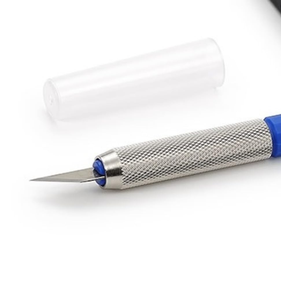 tamiya-69943-bastelmesser-blau-mit-25-klingen-zum-modellbau image 2