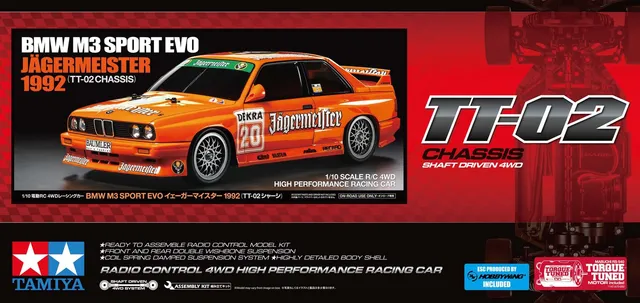 tamiya-58760-bmw-m3-sport-evo-j-germeister-rc-auto-1-10 image 1