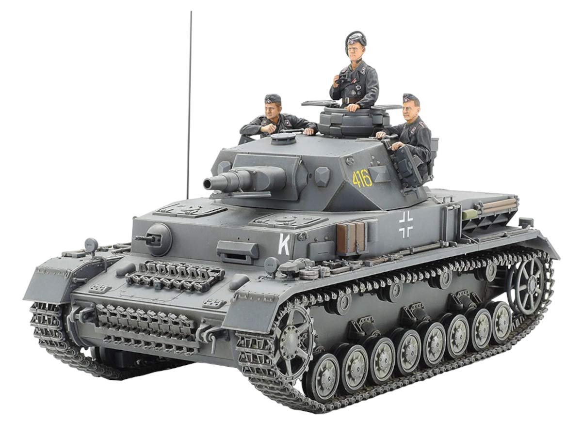 tamiya-35374-panzer-iv-ausf-f-1-35-modellbausatz-unlackiert-grau image 1