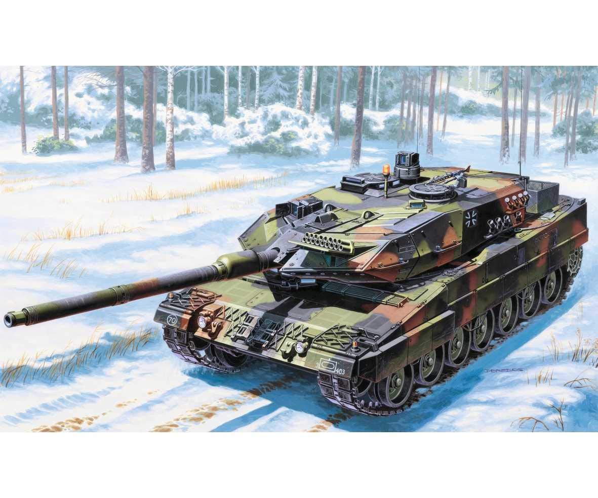 italeri-leopard-2-a6-6435s-1-35-panzer-modellbausatz image 1