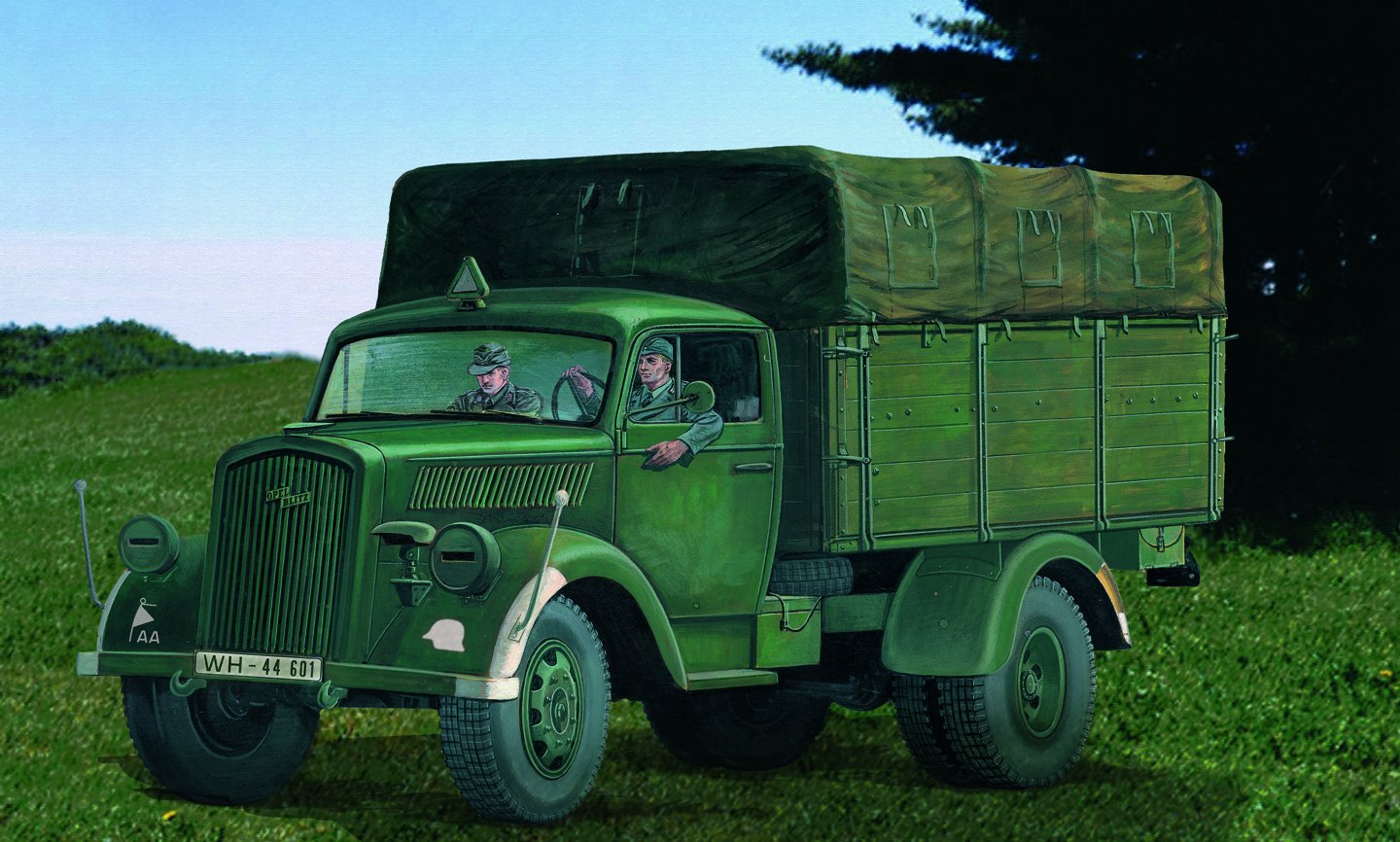 italeri-0216s-opel-blitz-s-modellbausatz-1-35-gr-n image 1