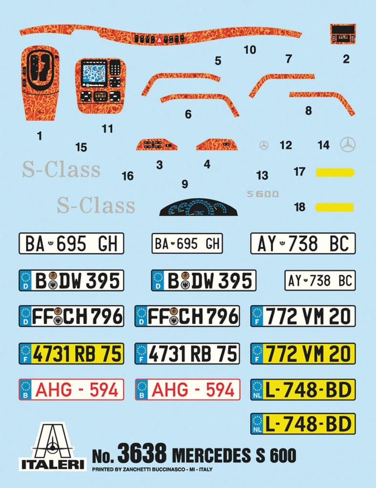 italeri-mercedes-benz-600s-1-24-auto-modellbausatz image 3