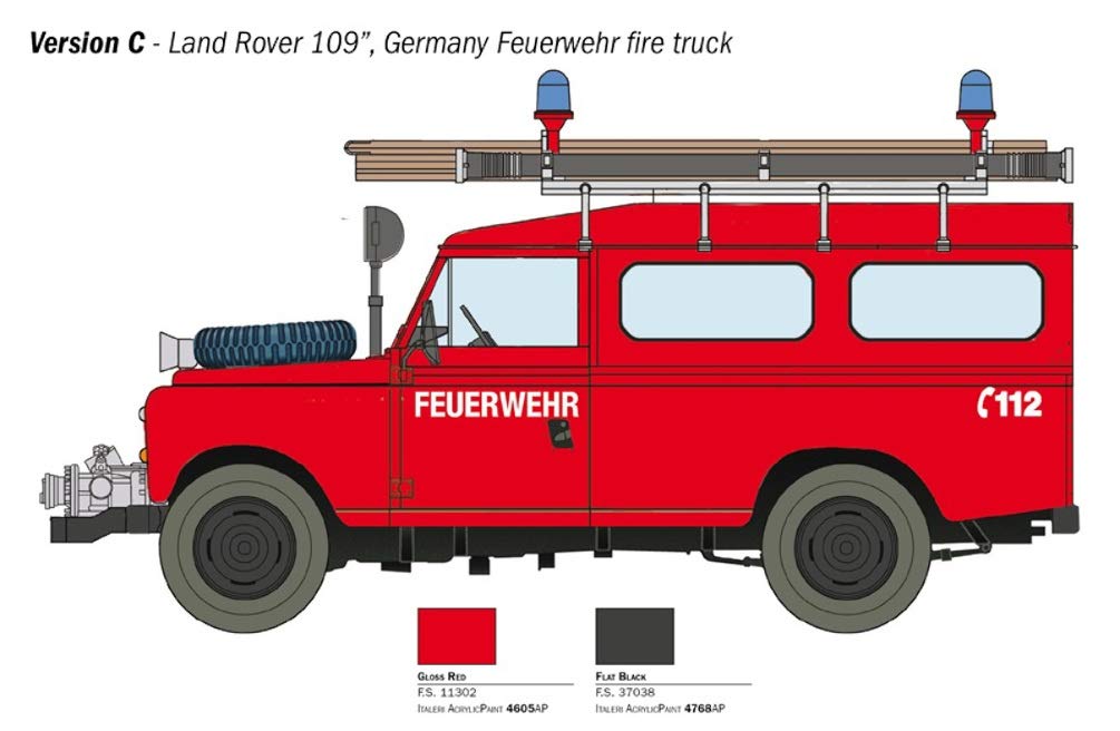 italeri-land-rover-fire-truck-1-24-truck-bausatz-3660s image 4