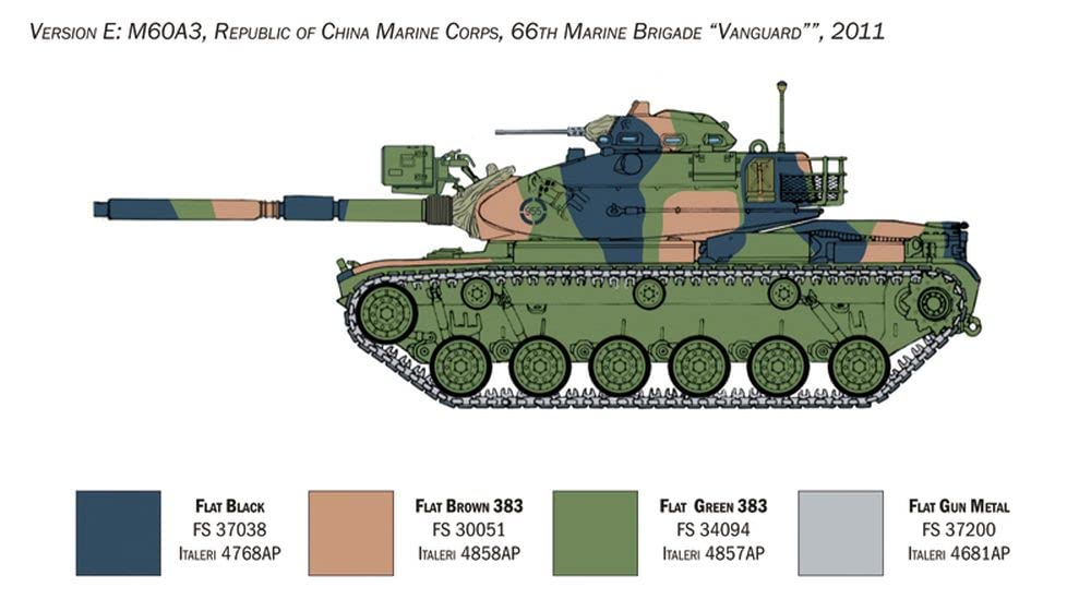italeri-m60a-3-kampfpanzer-1-35-military-vehicles-bausatz image 8