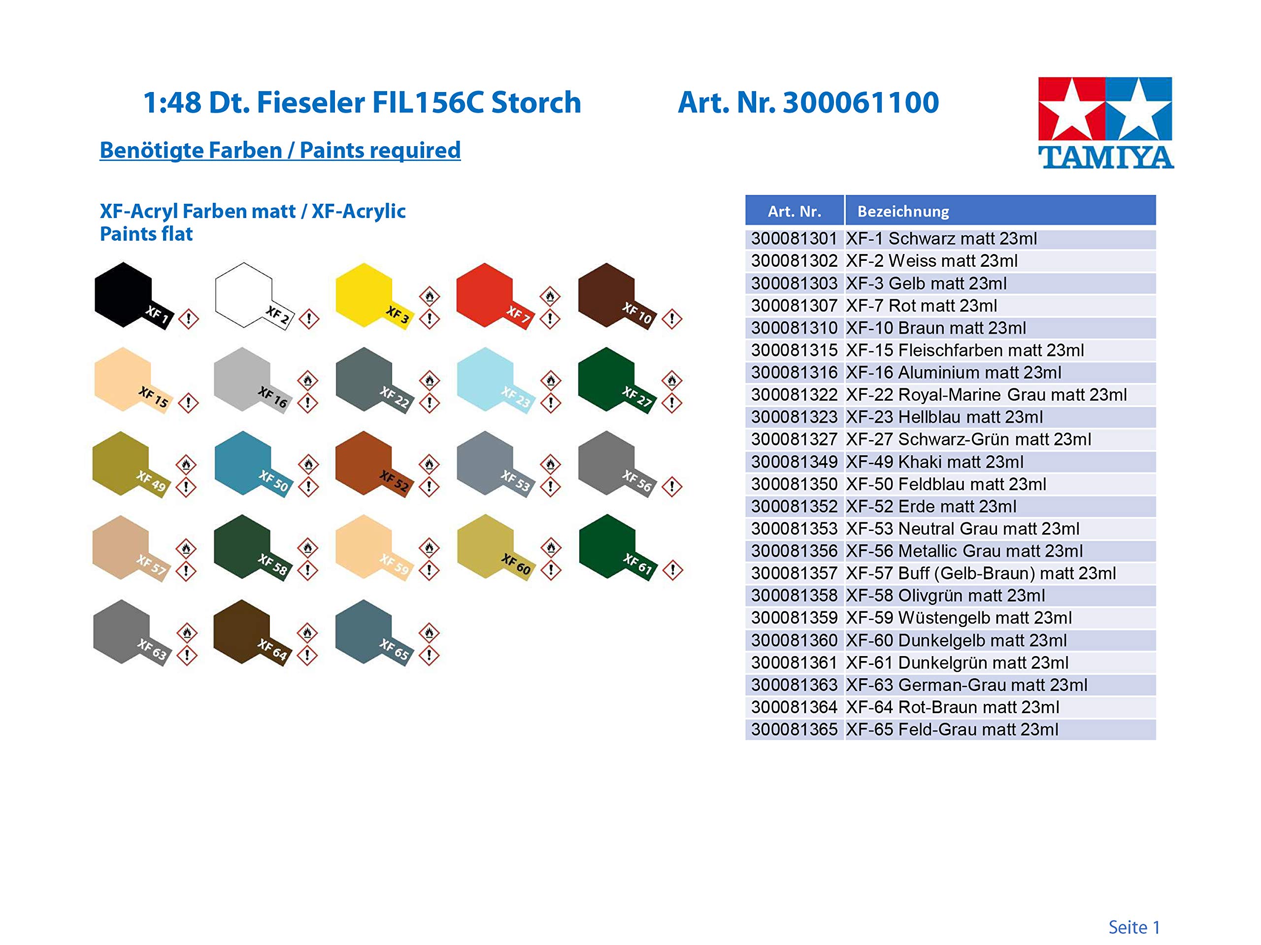 tamiya-fieseler-fi156c-storch-bausatz-1-48-wwii-flugzeug image 2