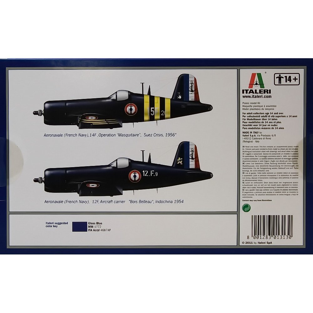 italeri-f4u-7-corsair-flugzeug-bausatz-1-72-i1313 image 2