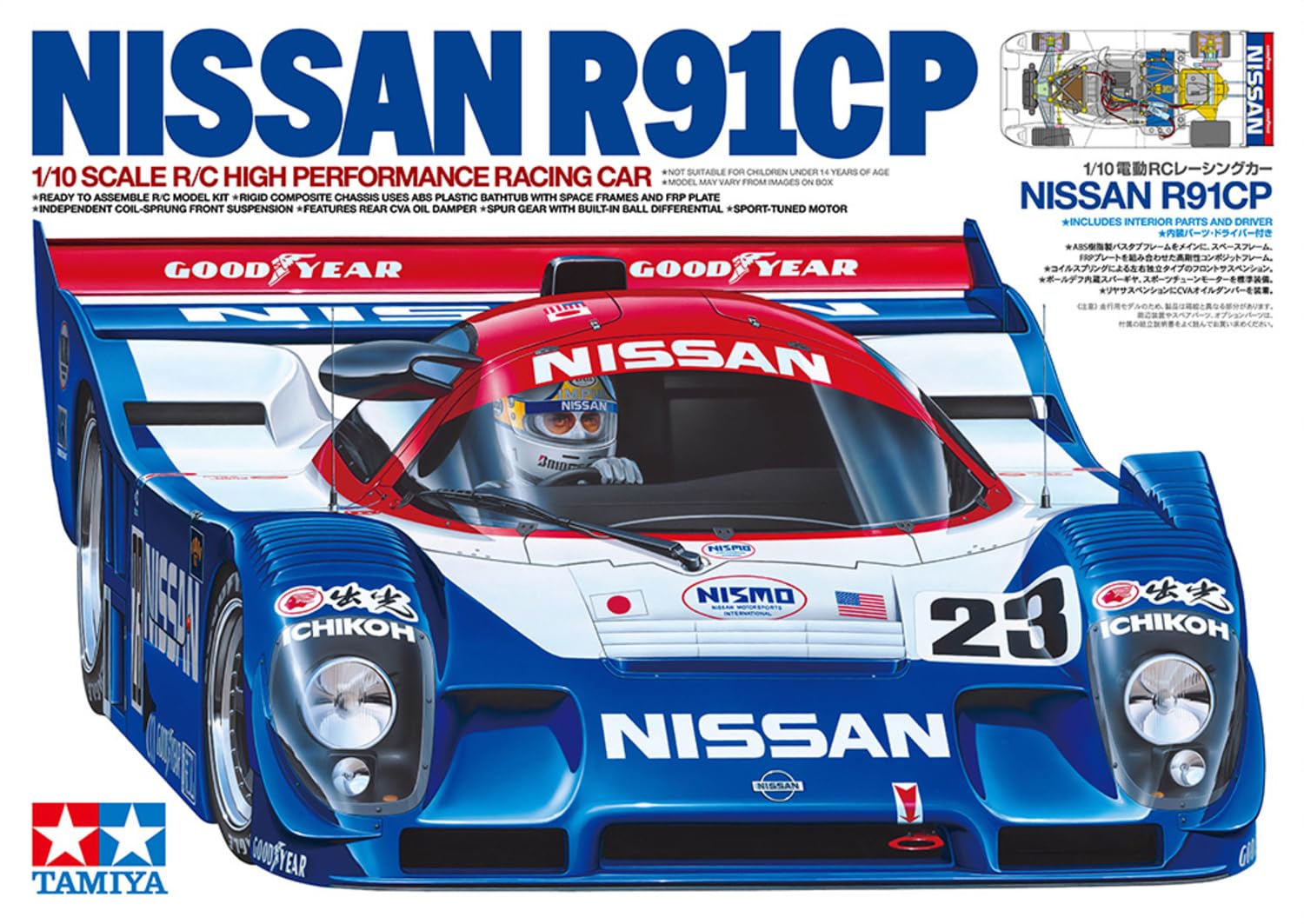 tamiya-47531-nissan-r91cp-1-10-rc-auto-bausatz-gruppe-c image 2