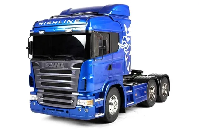 tamiya-56327-scania-r620-rc-truck-1-14-blau-6x4-bausatz image 1