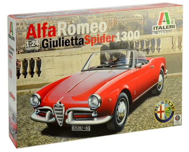 italeri-3653s-alfa-romeo-giulietta-spider-modellbausatz-1-24-unlackiert image 1