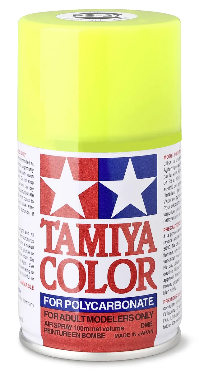 tamiya-ps-27-neon-gelb-spr-hfarbe-100ml-polycarbonat image 1