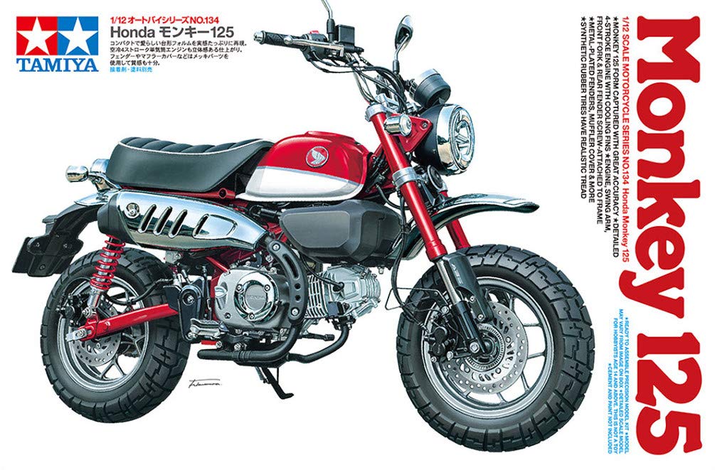 tamiya-14134-honda-monkey-125-modellbausatz-grau image 7