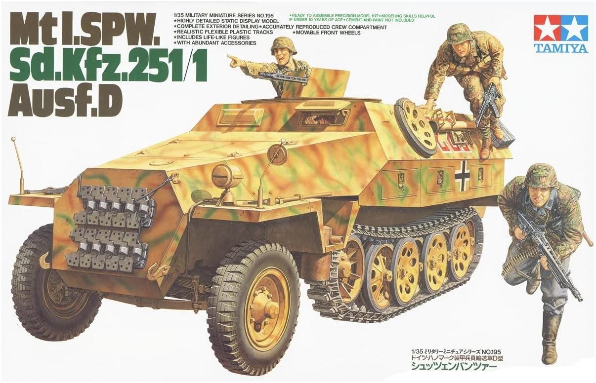 tamiya-35195-sdkfz-251-1-ausf-d-hanomag-panzer-1-35 image 3