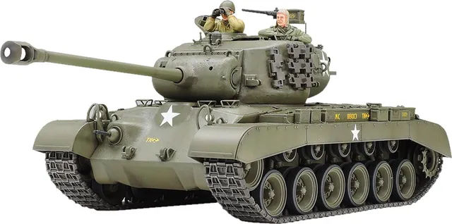 tamiya-m26-pershing-1-35-wwii-us-panzer-bausatz-2-figuren image 1