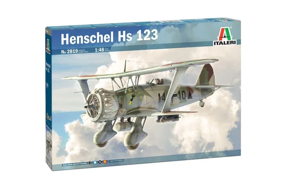 italeri-aircraft-2819s-henschel-hs-123-modellbausatz-1-48 image 1