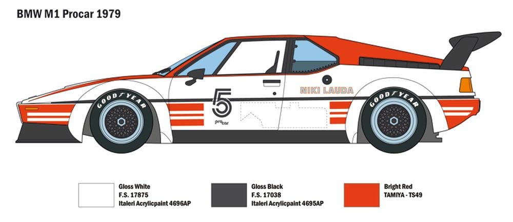 italeri-bmw-m1-procar-modellbausatz-1-24-rennauto image 4