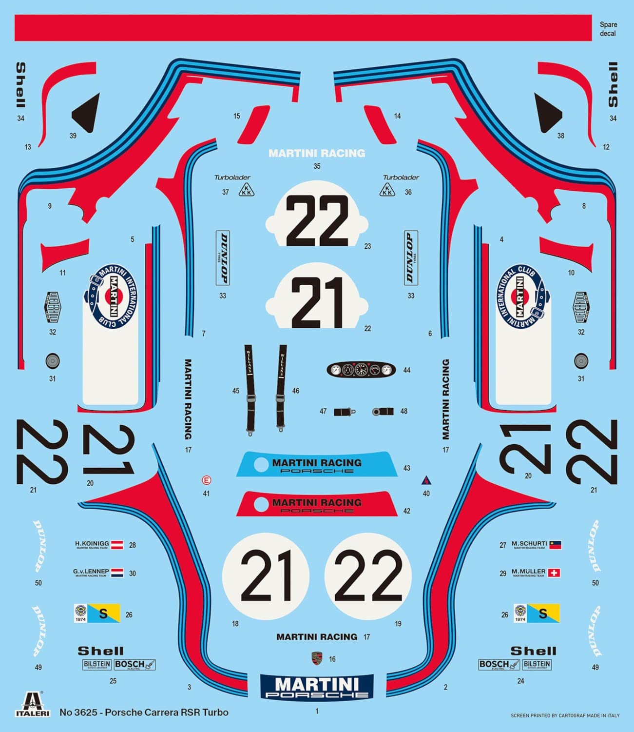 italeri-3625-porsche-934-rsr-auto-bausatz-1-24-martini image 2