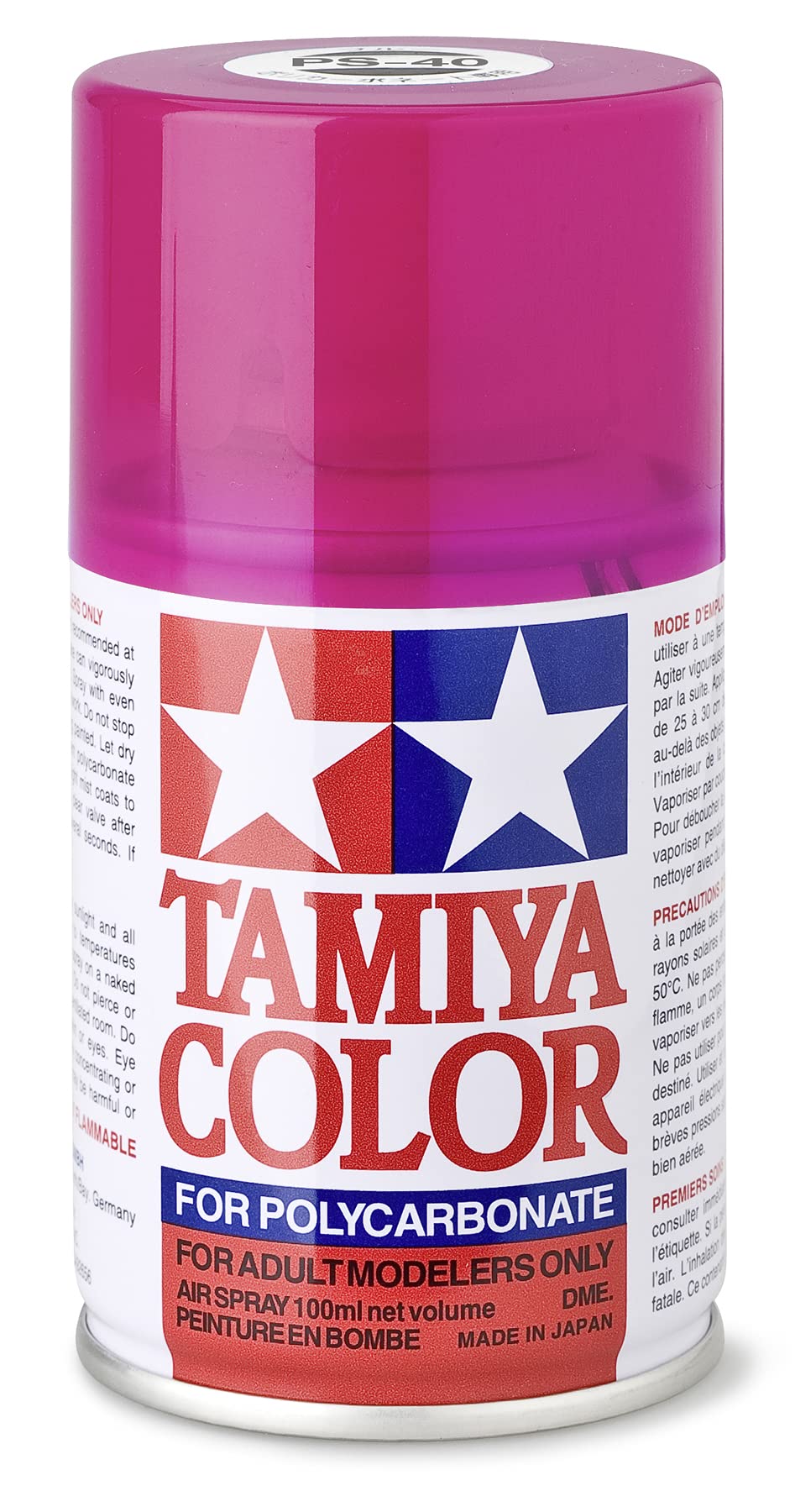 tamiya-ps-40-translucent-rosarot-86040-spr-hfarbe-100ml-lexan image 1