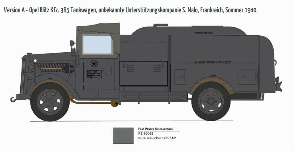 italeri-sd-kfz-385-tankwagen-1-48-milit-rfahrzeug-bausatz image 4