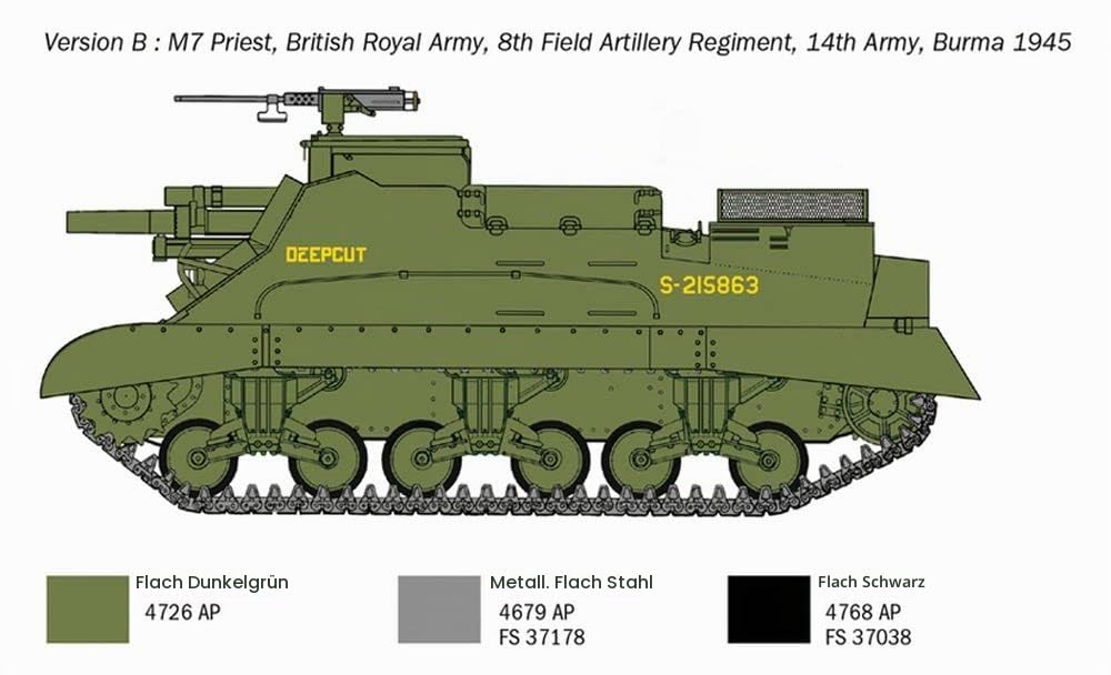italeri-military-vehicles-m-7-priest-1-35-panzermodell-selbstfahrlafette image 5