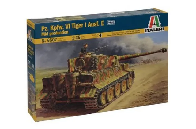 italeri-tiger-i-ausf-e-panzermodell-1-35-bausatz-6507 image 1