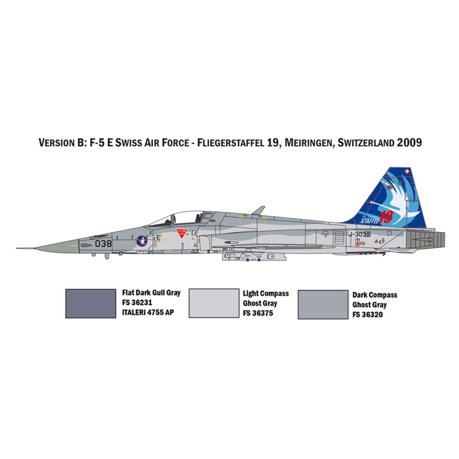 italeri-f-5e-swiss-air-force-flugzeug-1-72-1420s image 4