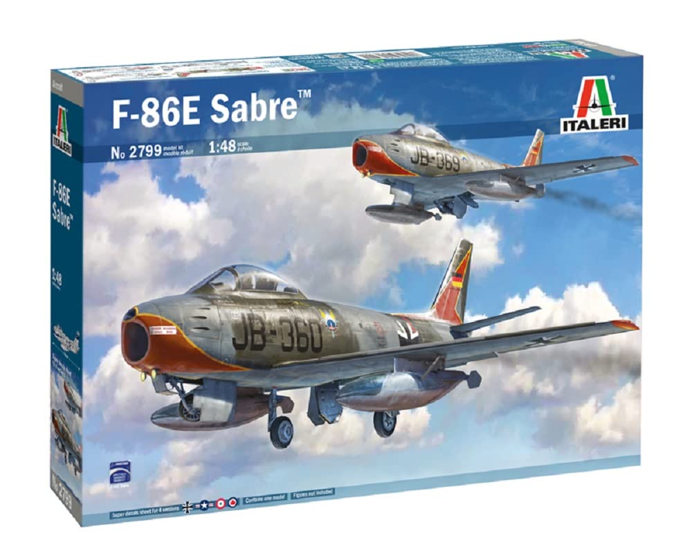 italeri-f-86e-sabre-flugzeugmodell-1-48-korea-duell image 2
