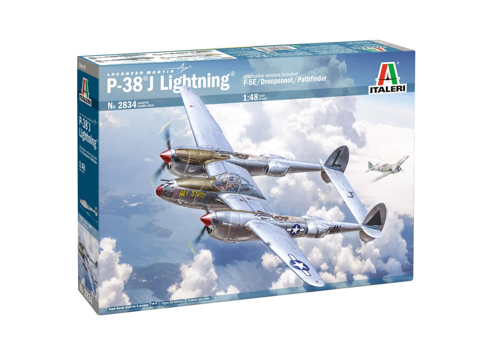 italeri-p-38j-e-t-o-flugzeug-1-48-olive-drab-2834 image 1