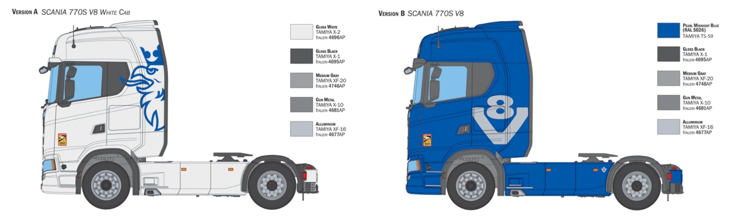 italeri-3965-scania-770-s-v8-white-cab-1-24-plastikbausatz image 4
