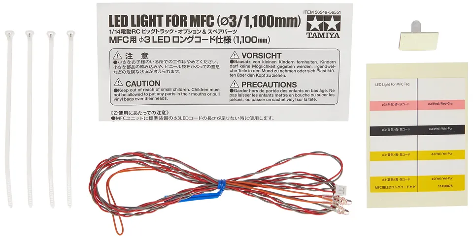 tamiya-mfc-led-set-3mm-rot-1100mm-rc-zubeh-r image 1