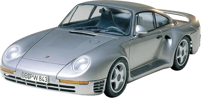 tamiya-1-24-sports-car-24065-porsche-959-modellbausatz-silber image 1